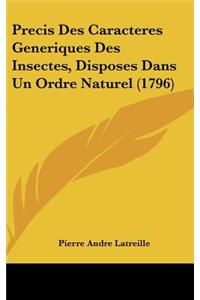 Precis Des Caracteres Generiques Des Insectes, Disposes Dans Un Ordre Naturel (1796)