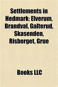 Settlements in Hedmark