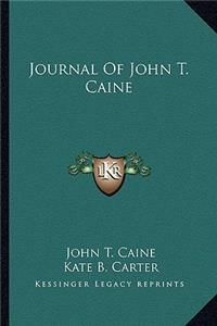 Journal of John T. Caine