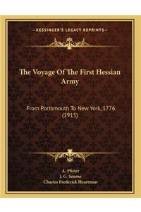 Voyage Of The First Hessian Army