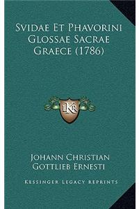 Svidae Et Phavorini Glossae Sacrae Graece (1786)