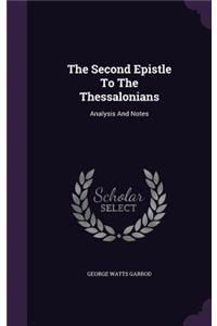 The Second Epistle to the Thessalonians