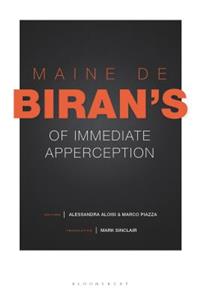 Maine de Biran's 'of Immediate Apperception'