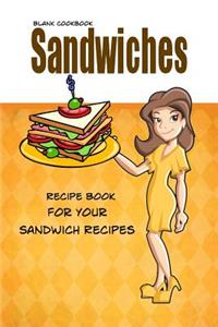 Blank Cookbook Sandwiches