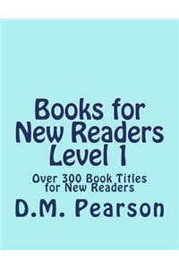 Books for New Readers Level 1