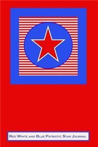 Red White And Blue Patriotic Star Journal