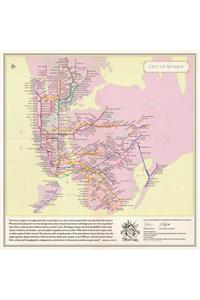 City of Women New York City Subway Wall Map (20 X 20 Inches)