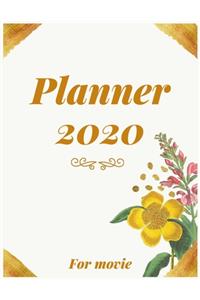 Planner 2020 for movie