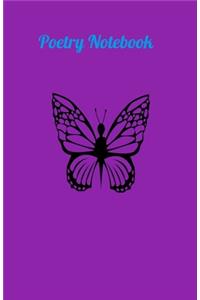 Poetry notebook for girls, gifts for kids and little writers, notebook for writting, drawing, creative writting, girls, dreams(5,5"x8,5", blank,120 pages(Butterfly poetry notebooks)