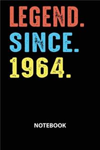 Legend Since 1964 Notebook