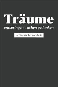 Träume entspringen wachen Gedanken - Chinesische Weisheit