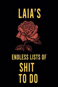 Laia's Endless Lists of Shit to do