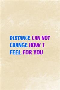 Distance Can Not Change How I Feel For You