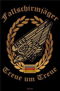 Fallschirmjäger Treue um Treue Notizbuch