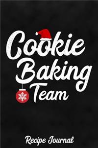 Cookie Baking Team Recipe Journal