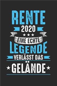 Rente 2020 eine echte Legende verlässt das Gelände
