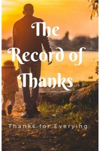 Record of Thanks