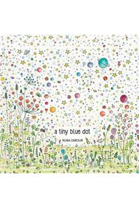 A tiny blue dot