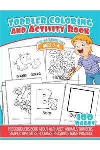 Toddler Coloring And Activity Book