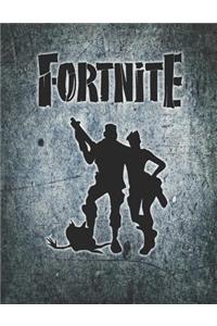 Fortnite Dead Monster Journal Notebook: Medium College Ruled Notebook, 120 Page, Lined 8.5 X 11 in (21.59 X 27.94 CM)