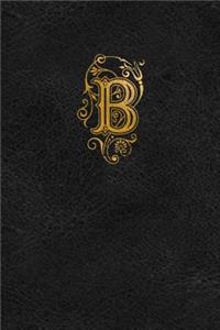 Old English Monogram Journal - Letter B