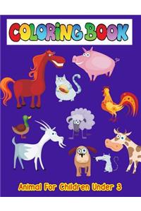 Animal Coloring Books for Children Under 3