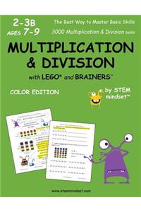 Multiplication & Division with Lego and Brainers Grades 2-3b Ages 7-9 Color Edition