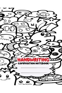 Handwriting composition notebook, 8 x 10 inch 200 page,