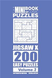 Mini Book of Logic Puzzles - Jigsaw X 200 Easy (Volume 2)