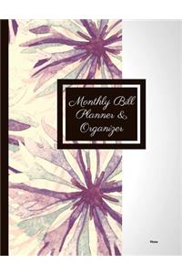 Monthly Bill Planner and Organizer- Picea