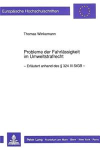 Probleme der Fahrlaessigkeit im Umweltstrafrecht