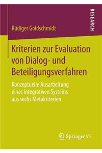 Kriterien Zur Evaluation Von Dialog- Und Beteiligungsverfahren