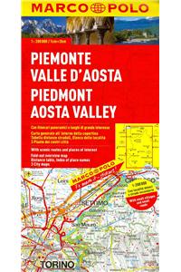 Italy - Piedmont, Aosta Valley Marco Polo Map