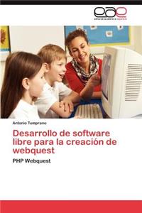 Desarrollo de software libre para la creación de webquest