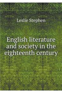 English Literature and Society in the Eighteenth Century
