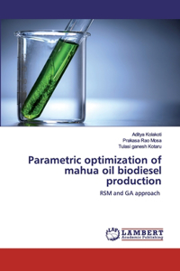 Parametric optimization of mahua oil biodiesel production
