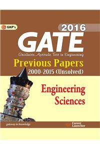 Gate Paper Engineering Science 2000-2015 (2016)