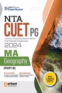 Arihant NTA CUET PG MA Geography (Part B) Guide for 2024 Exams