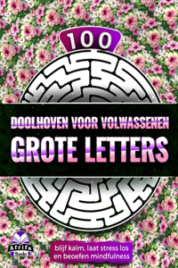 100 doolhoven voor volwassenen, grote letters