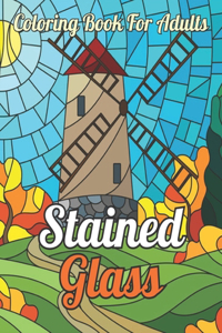 Stained Glass Coloring Book For Adults