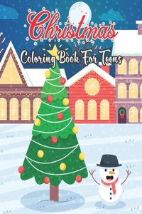 Christmas Coloring Book For Teens