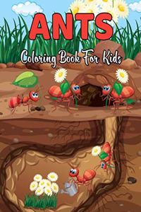 Ants Coloring Book for Kids