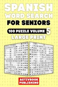 Spanish Word Search Large Print for Seniors (Volume 5)