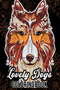 Lovely Dogs Coloring Book