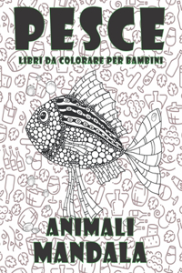 Libri da colorare per bambini - Mandala - Animali - Pesce