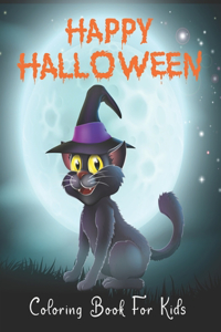 Happy Halloween Coloring Book For Kids