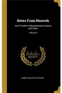 Notes From Nineveh