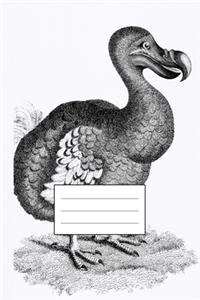 Notizbuch für Kreative: Individuelles Notizheft mit Illustration "Dodo" von George Shaw, Notebook, Schreibheft etwa A5 (15,3 x 22,9 cm oder 6 x 9 Inch), liniert, ausgefalle