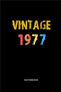 Vintage 1977 Notebook