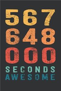 567 648 000 Seconds Awesome